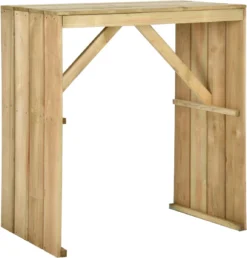 La Dolce Vita - Table GardenBar 5 Pièces Avec Chaises - Meuble Bar - Meuble Bar - Meuble D'angle Bar - Table Haute Avec Tabourets - Meuble Bistro Avec Table Et Chaises Bois De Pin Imprégné -Jardin Meubles Magasin 1149x1200 13