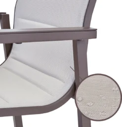 NATERIAL - Set De 4 Chaises De Jardin ORION GAMMA II Avec Accoudoirs - 4 Chaises De Jardin - Empilables - Chaises De Terrasse - Chaises De Chaises De Salle à Manger - Aluminium - Textilène - Marron - Beige 11 NATERIAL - Set De 4 Chaises De Jardin ORION GAMMA II Avec Accoudoirs - 4 Chaises De Jardin - Empilables - Chaises De Terrasse - Chaises De Chaises De Salle à Manger - Aluminium - Textilène - Marron - Beige -Jardin Meubles Magasin 1158x1200 6