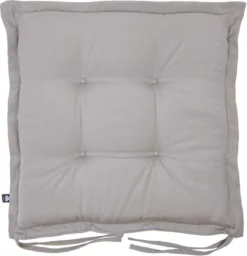 Coussin D'assise Kopu® Prisma Silver 50x50 Cm - Mousse Supérieure - Avec Cordes