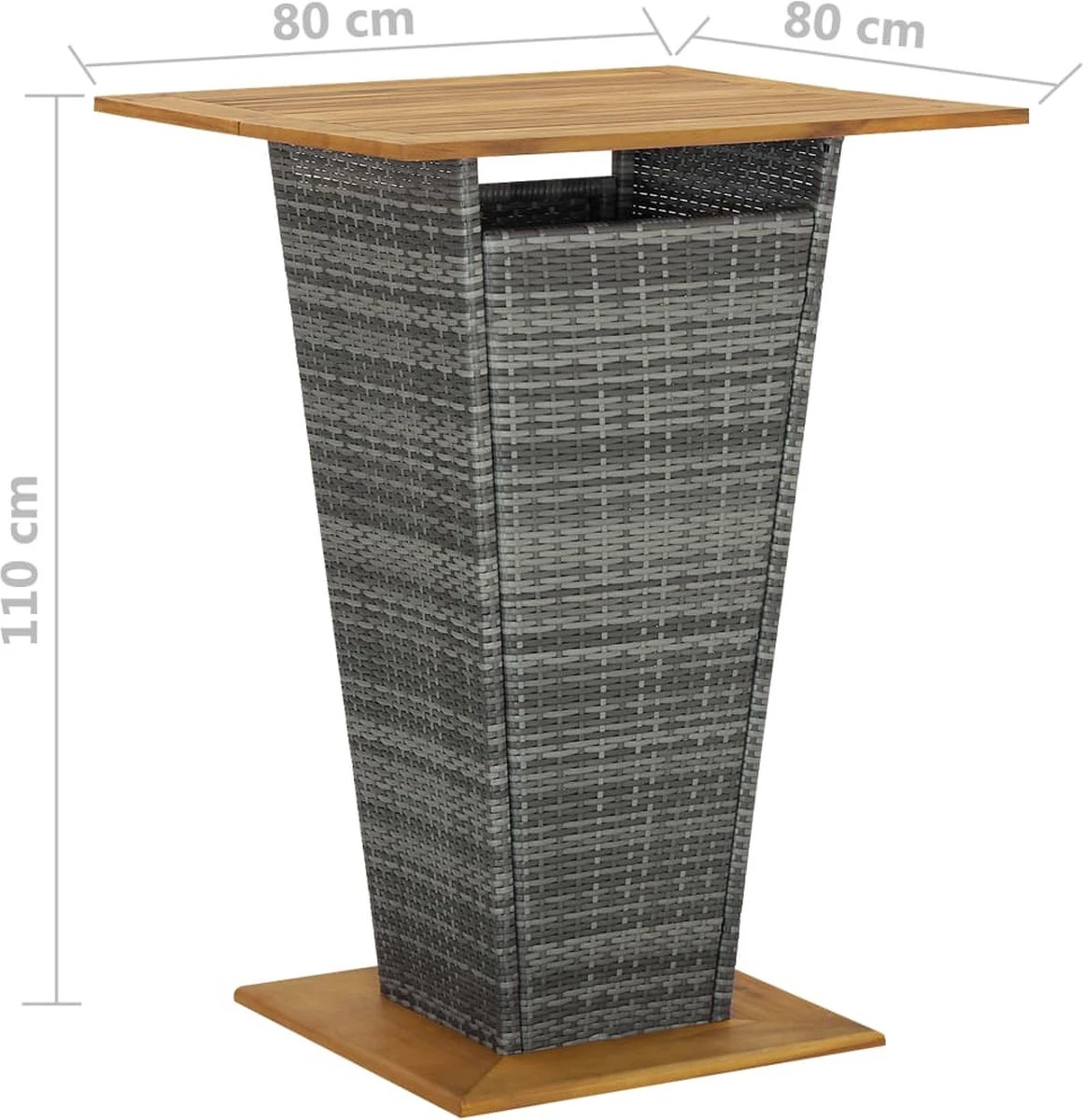 Prolenta Premium - Ensemble De Bar De Jardin 9 Pièces Avec Coussins Poly Rotin Gris 9 Prolenta Premium - Ensemble De Bar De Jardin 9 Pièces Avec Coussins Poly Rotin Gris – Image 9