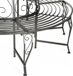 Outsunny 360° Banc D'arbre Banc Rond Banc De Jardin Banc Banc De Parc Banc De Jardin En Métal 84B-123 -Jardin Meubles Magasin 1160x1200