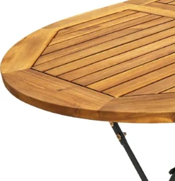 Prolenta Premium - Table De Jardin Ovale 160x85x74 Cm Bois D'acacia Massif - Table - Table De Jardin - Tables De Tables De Jardin -Jardin Meubles Magasin 1161x1200 2