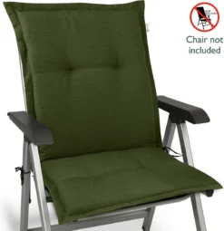 Beautissu HighLux NL – Set De 4 Coussins De Jardin Coussin à Dossier Bas 105x50x7cm – Coussin D'Assise D' Plein Air Pour Chaise De Jardin Vert Foncé -Jardin Meubles Magasin 1163x1200 4