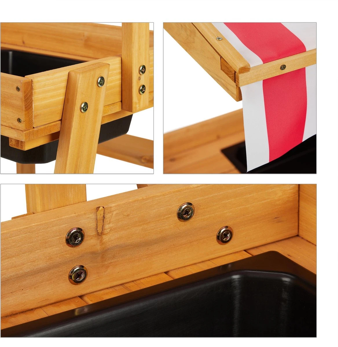 Relaxdays Table De Jeux Pour Enfants Avec Toit - Table De Pique-nique - Zandtafel - Jardin - Table De Jardin 10 Relaxdays Table De Jeux Pour Enfants Avec Toit - Table De Pique-nique - Zandtafel - Jardin - Table De Jardin – Image 10