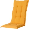 Coussin De Chaise De Jardin Madison Panama 123 X 50 Cm Polycoton Jaune Ocre