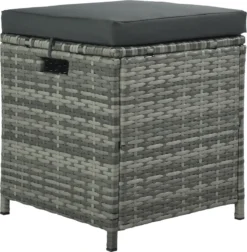 Ensemble De Meubles De Patio-ensemble De Banc De Salle à Manger De Patio 8 Pièces-canapé En Rotin Résistant Aux Intempéries Avec Table à Manger Et Chaise Et 4 Repose-pieds-osier Gris + Coussins Gris -Jardin Meubles Magasin 1178x1200 15