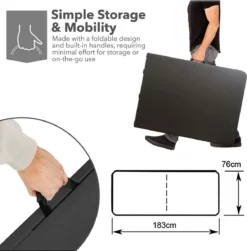 Table De Jardin En Plastique - Pliable - Table De Jardin Table Pliante - ASPECT ROTIN NOIR - 180x75x74 Cm 9 Table De Jardin En Plastique - Pliable - Table De Jardin Table Pliante - ASPECT ROTIN NOIR - 180x75x74 Cm -Jardin Meubles Magasin 1180x1200 15