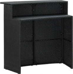 Ensemble De Bar De Jardin Premium - Ensemble De Bar De Jardin 5 Pièces Avec Coussins Noir -Jardin Meubles Magasin 1181x1200 11