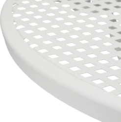 Table De Jardin Relaxdays Avec Trou Pour Parasol - Table De Bistrot Blanche - Table D'extérieur Ronde En Métal - Balcon -Jardin Meubles Magasin 1184x1200 6