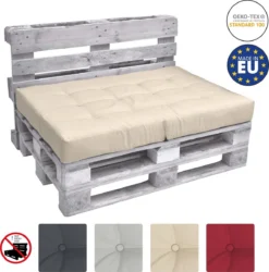 Beautissu De Palette Beautissu Eco Elements - Coussin D'assise 120x80x15 Cm Pour Canapé-palette - Kussen Nature - Coussins De Palette En Qualité Coussin De Matelas