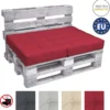 Coussin De Palette Beautissu Eco Elements - Coussin D'assise 120x80x15 Cm Pour Canapé-palette - Coussin Rouge - Coussins De Palette En Qualité Coussin De Matelas