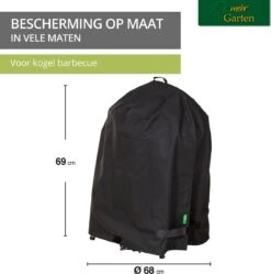 Housse De Protection Pour Gril à Bouilloire | Ø 68 Cm X 69 Cm Convient Pour Ø 57 - 63 Cm | Polyester Tissé Oxford 600D, Couleur : Noir -Jardin Meubles Magasin 1188x1200 23
