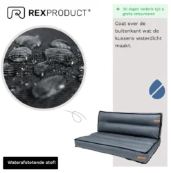 Rexproduct Bergamo Ensemble De Coussin De Palette WATERPROOF (coussin De Siège Et Coussin De Dossier) Canapé De Palette, Coussin De Palette, Ensemble De Coussin De Jardin, Coussin De Canapé De Jardin -Jardin Meubles Magasin 1189x1200 19