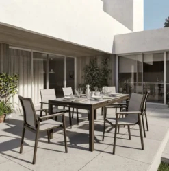 NATERIAL - Set De 4 Chaises De Jardin ORION GAMMA II Avec Accoudoirs - 4 Chaises De Jardin - Empilables - Chaises De Terrasse - Chaises De Chaises De Salle à Manger - Aluminium - Textilène - Marron - Beige 13 NATERIAL - Set De 4 Chaises De Jardin ORION GAMMA II Avec Accoudoirs - 4 Chaises De Jardin - Empilables - Chaises De Terrasse - Chaises De Chaises De Salle à Manger - Aluminium - Textilène - Marron - Beige -Jardin Meubles Magasin 1191x1200 11