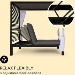 Bain De Soleil Blumfeldt Eremitage Double Lux - Chaise Longue Pour 2 Personnes - Dossier Réglable En 4 Positions - Kussen 6 Cm - Charge Jusqu'à 160 Kg 18 Bain De Soleil Blumfeldt Eremitage Double Lux - Chaise Longue Pour 2 Personnes - Dossier Réglable En 4 Positions - Kussen 6 Cm - Charge Jusqu'à 160 Kg -Jardin Meubles Magasin 1192x1200 5