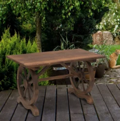 Table De Jardin Elfers De Nancy's - Table De Balcon - Table En Bois - Résistant Aux Intempéries - Forme De Roue - Massief Hout - Naturel - 115 X 60 X 65 Cm 11 Table De Jardin Elfers De Nancy's - Table De Balcon - Table En Bois - Résistant Aux Intempéries - Forme De Roue - Massief Hout - Naturel - 115 X 60 X 65 Cm -Jardin Meubles Magasin 1193x1200 7