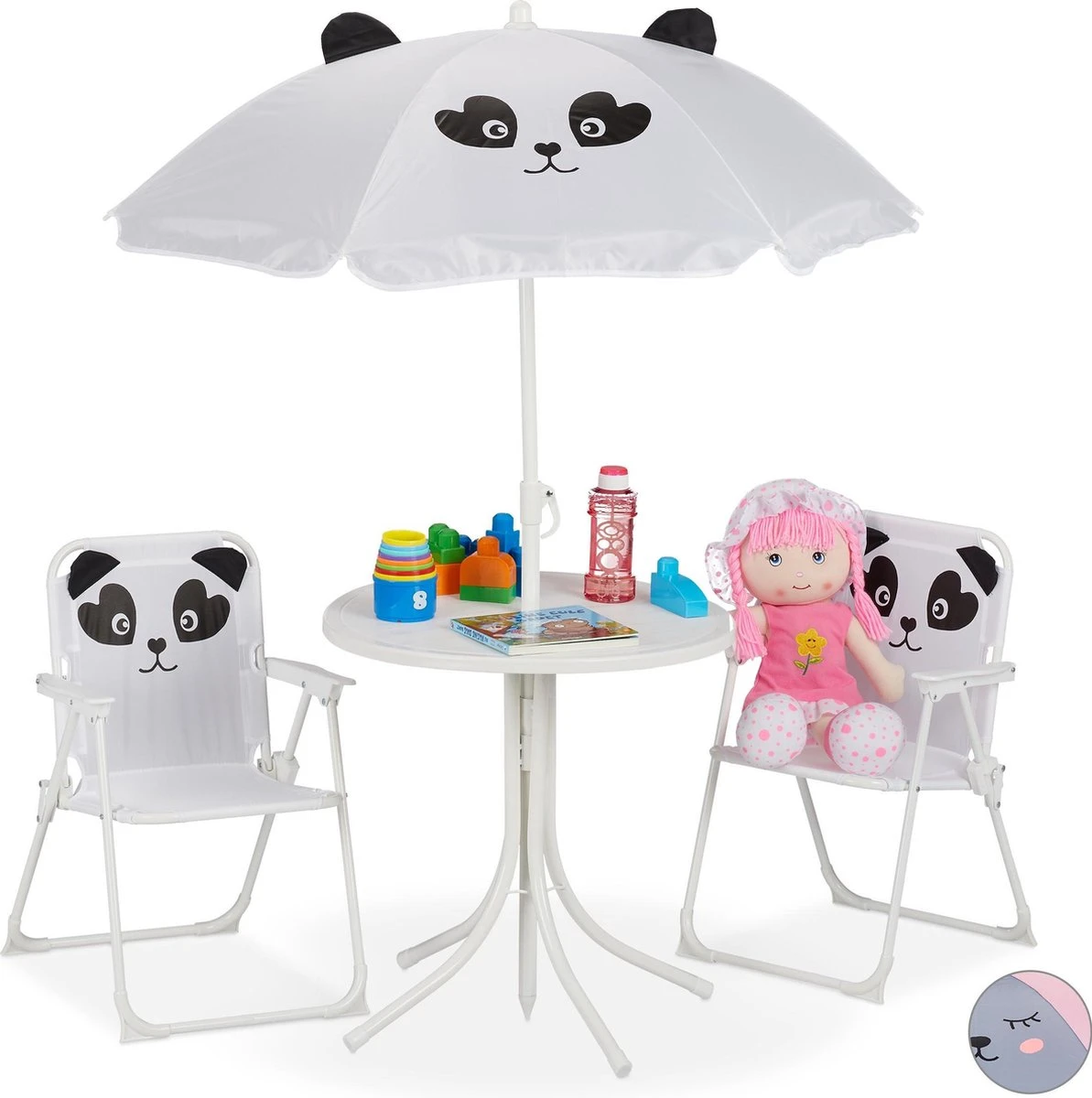 Ensemble De Jardin Relaxdays Enfants - Chaise De Jardin Pour Enfants - Table Pour Enfants - Parasol - Chaise De Camping Enfant Panda 1 Ensemble De Jardin Relaxdays Enfants - Chaise De Jardin Pour Enfants - Table Pour Enfants - Parasol - Chaise De Camping Enfant Panda