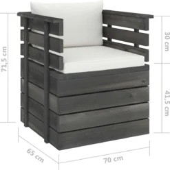 Prolenta Premium - Fauteuil De Jardin Avec Coussins En Pin De Palette - Fauteuil - Fauteuils Avec Accoudoirs - Housse Stretch - Relax - Design 10 Prolenta Premium - Fauteuil De Jardin Avec Coussins En Pin De Palette - Fauteuil - Fauteuils Avec Accoudoirs - Housse Stretch - Relax - Design -Jardin Meubles Magasin 1195x1200 3