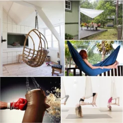 SWAWIS Lot De 2 Crochets De Plafond Pour Chaise Hamac Crochets De Balançoire à 360 Degrés Capacité De 450 Kg -Jardin Meubles Magasin 1197x1200 10