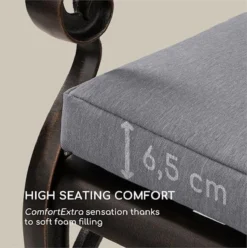 Ensemble Blumfeldt Pozzilli - Banc De Jardin Décoratif - 2 Places - Aluminium Moulé Sous Pression - Avec Coussin D'assise Et Housse 100 % Polyester Hydrofuge 11 Ensemble Blumfeldt Pozzilli - Banc De Jardin Décoratif - 2 Places - Aluminium Moulé Sous Pression - Avec Coussin D'assise Et Housse 100 % Polyester Hydrofuge -Jardin Meubles Magasin 1197x1200 8