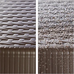 Table De Jardin Relaxdays Rotin BASTIAN Pliable, Table D'appoint, Table à Manger, Jardin, Véranda Marron, Rond -Jardin Meubles Magasin 1198x1200 17