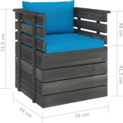 Prolenta Premium - Fauteuil De Jardin Avec Coussins En Pin De Palette - Fauteuil - Fauteuils Avec Accoudoirs - Housse Stretch - Relax - Design 11 Prolenta Premium - Fauteuil De Jardin Avec Coussins En Pin De Palette - Fauteuil - Fauteuils Avec Accoudoirs - Housse Stretch - Relax - Design -Jardin Meubles Magasin 1198x1200 7