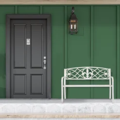 Relaxdays Banc De Jardin En Métal - Banc D'extérieur 2 Places - Banc En Fonte Avant Jardin - Banc De Balcon -Jardin Meubles Magasin 1199x1200 1