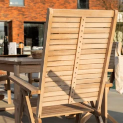 NATERIAL - Salon De Jardin 6 Personnes - Table De Jardin SOLARIS 180/240x90 Cm - Table Extensible - 6 Chaises De Jardin Multipositions - Chaises Chaises Pliantes - Chaises à Dossier Haut - Salon - Acacia -Jardin Meubles Magasin 1199x1200 8