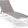 Chaise De Jardin Blumfeldt Limala - Chaise Longue - Chaise Relax - Dossier Réglable En 6 Positions - 2 Rabats - Capacité De Charge : 150 Kg Max.