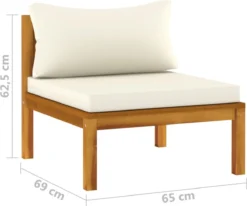 Prolenta Premium - Ensemble De Salon 9 Pièces Avec Coussins Couleur Crème En Bois D'acacia Massif 20 Prolenta Premium - Ensemble De Salon 9 Pièces Avec Coussins Couleur Crème En Bois D'acacia Massif -Jardin Meubles Magasin 1200x1001 5