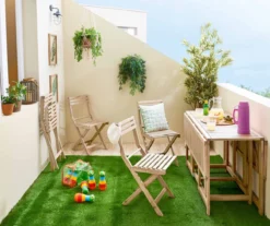 NATERIAL- Salon De Jardin SOLIS - 4 Personnes - Salon De Jardin Compact - Pliable - Acacia - Beige - Salon De Mobilier De Jardin -Jardin Meubles Magasin 1200x1004 13