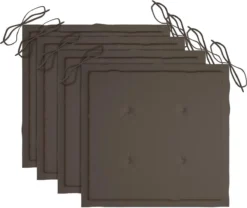 VidaLife Chaises De Jardin De Jardin 4 Pcs Avec Coussins En Bois De Teck Massif -Jardin Meubles Magasin 1200x1009 4