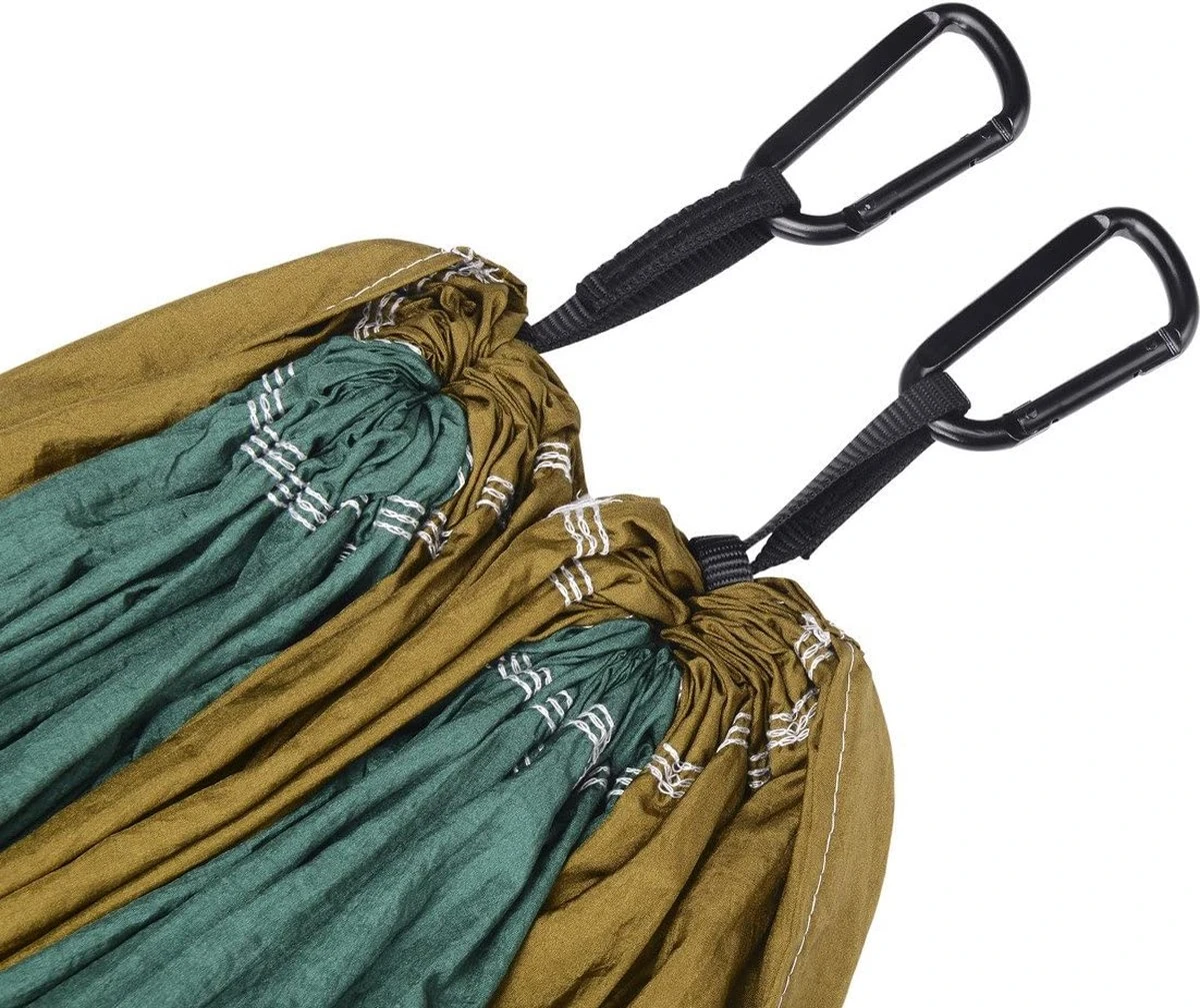 Hamac D'extérieur Ultraléger Avec Couvertures De Corde Hamac De Capacité De Charge De 300 Kg (270 X 140 Cm) Hamacs De Parachute En Nylon Respirant à Séchage Rapide 4 Hamac D'extérieur Ultraléger Avec Couvertures De Corde Hamac De Capacité De Charge De 300 Kg (270 X 140 Cm) Hamacs De Parachute En Nylon Respirant à Séchage Rapide – Image 4