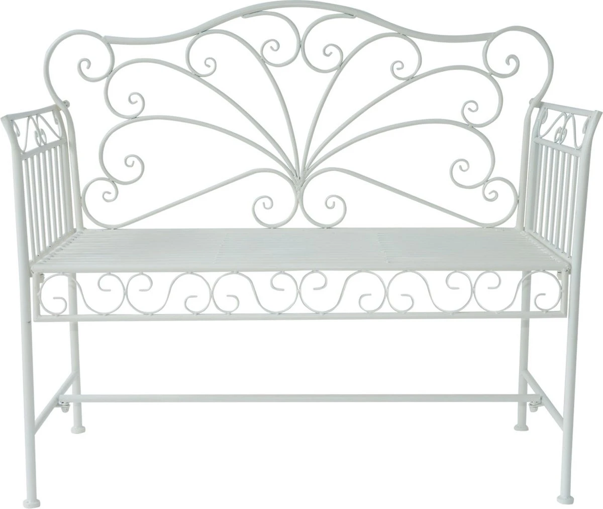 Outsunny Banquette De Jardin Banc Fleuri Banc De Parc Mobilier De Jardin 2 Places Métal Blanc 84B-077 6 Outsunny Banquette De Jardin Banc Fleuri Banc De Parc Mobilier De Jardin 2 Places Métal Blanc 84B-077 – Image 6
