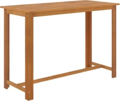 La Dolce Vita - Table GardenBar 9 Pièces Avec Chaises - Meuble Bar - Meuble Bar - Meuble D'angle Bar - Table Haute Avec Tabourets - Ensemble Bistro Avec Table Et Chaises Avec Coussins Marron -Jardin Meubles Magasin 1200x1015