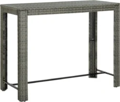 Ensemble De Bar De Jardin Premium - Ensemble De Bar De Jardin 7 Pièces Avec Coussins Anthracite Poly Rotin -Jardin Meubles Magasin 1200x1021 8