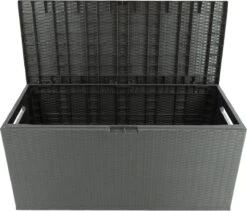 Boîte De Rangement à Coussins Maxx Pour Coussin Rotin 350L 120 X 52 X 60 Cm Anthracite -Jardin Meubles Magasin 1200x1027 12