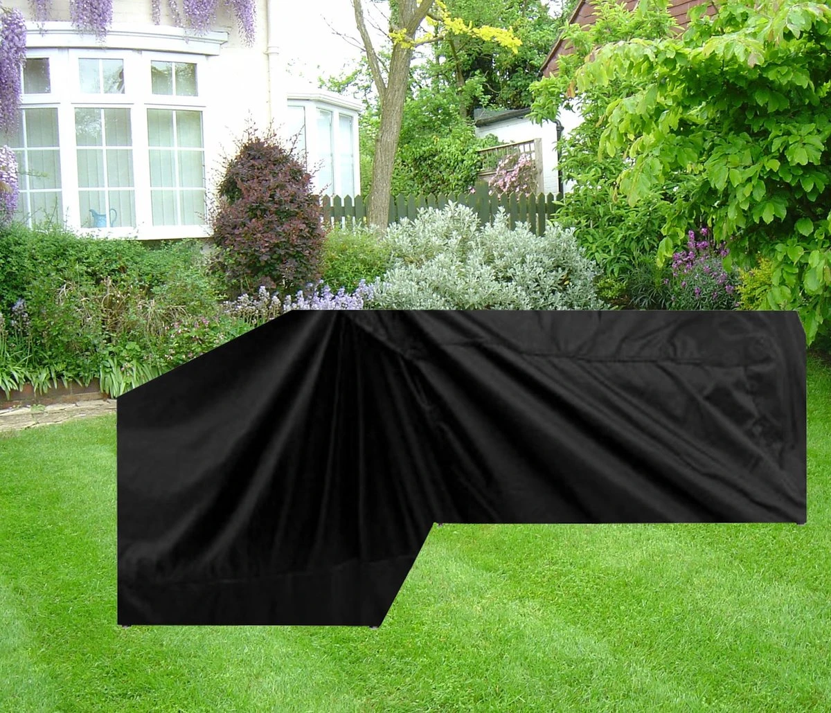 Maxxcovers Housse Mobilier De Jardin - Housse De Salon En Forme De L - 260x260x100x70 Cm - Premium - Zwart 2 Maxxcovers Housse Mobilier De Jardin - Housse De Salon En Forme De L - 260x260x100x70 Cm - Premium - Zwart – Image 2