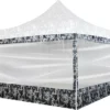 Zijwand Pour Tente De Fête En Vrac - Tente De Fête Facile à Monter - Tente De Fête - Pavillon - Parois Latérales - Tente De Fête 3x3 - Chariot Inclus - Étanche - Avec Fenêtre - Camouflage Urbain - Panneaux Latéraux L 300 Cm X H 200 Cm