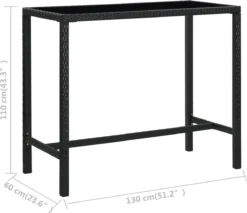 Ensemble De Bar De Jardin Premium - Ensemble De Bar De Jardin 7 Pièces Avec Coussins Polyrotin Noir -Jardin Meubles Magasin 1200x1034 1