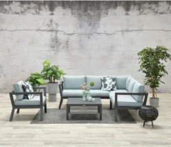 Salon De Jardin Aluminium Anthracite - Salon De Jardin 5 Personnes - Merk: Garden Impressions - Coussins En Oléfine Déperlants - Structure Inox -Jardin Meubles Magasin 1200x1037 8