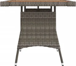 Prolenta Premium - Table De Jardin 70x70x72 Cm Poly Rotin Et Bois D'acacia Massif Gris - Table - Table De Jardin - Tables De Tables De Jardin -Jardin Meubles Magasin 1200x1050