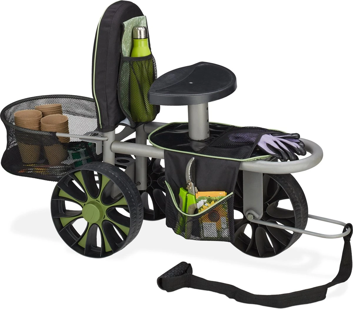 Tabouret De Jardin Relaxdays Sur Roulettes - Tabouret De Travail Réglable En Hauteur - Tabouret Mobile - Garage 1 Tabouret De Jardin Relaxdays Sur Roulettes - Tabouret De Travail Réglable En Hauteur - Tabouret Mobile - Garage