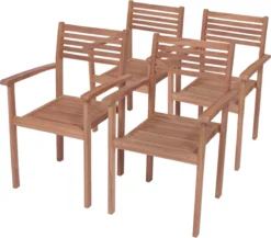 Prolenta Premium - Chaises De Jardin De Jardin 4 Pcs Avec Coussins Bleu Clair En Teck Massif -Jardin Meubles Magasin 1200x1052 1