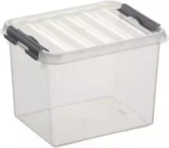 Bac De Rangement - Ranger - Opbergbox 3L Transparent 20 X 15 X 14,3 Cm - Opbergbox - Transparent - 3 Pièces