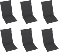 VidaLife Chaises De Jardin De Jardin 6 Pcs Pliables Avec Coussins En Bois D'acacia Massif -Jardin Meubles Magasin 1200x1059 3