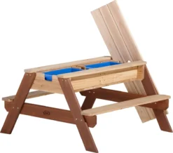 AXI Nick Table Sable Et Eau / Table Pique Nique Marron - Table D’eau Avec Couvercle & Boîtes De Rangement - Table De Jeu à Eau Enfant Pour Le Jardin -Jardin Meubles Magasin 1200x1059 4