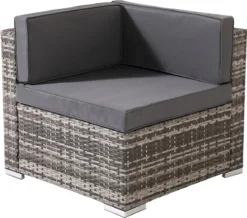 AREBOS "Barcelona" Polyrattan Mobilier De Jardin Salon De Jardin Salon De Jardin Salon Grijs -Jardin Meubles Magasin 1200x1059 6