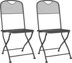 Prolenta Premium - Chaises De Jardin De Jardin Pliables 2 Pcs Grillage Métallique Anthracite -Jardin Meubles Magasin 1200x1061 1
