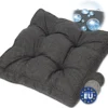 Beautissu BeauFlair - Coussin D'assise Lounge Plein Air 50x50cm - Coussin De Jardin épaisseur 10cm - Housse Hydrofuge & Saleté - Anthracite